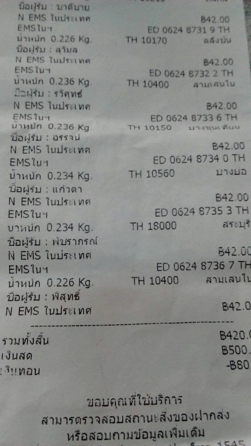 ส่งไปให้ทุกคนแล้วนะครับ เสื้อรุ่นนี้ ขอบคุณอีกครั้งที่ร่วมสนุกกัน